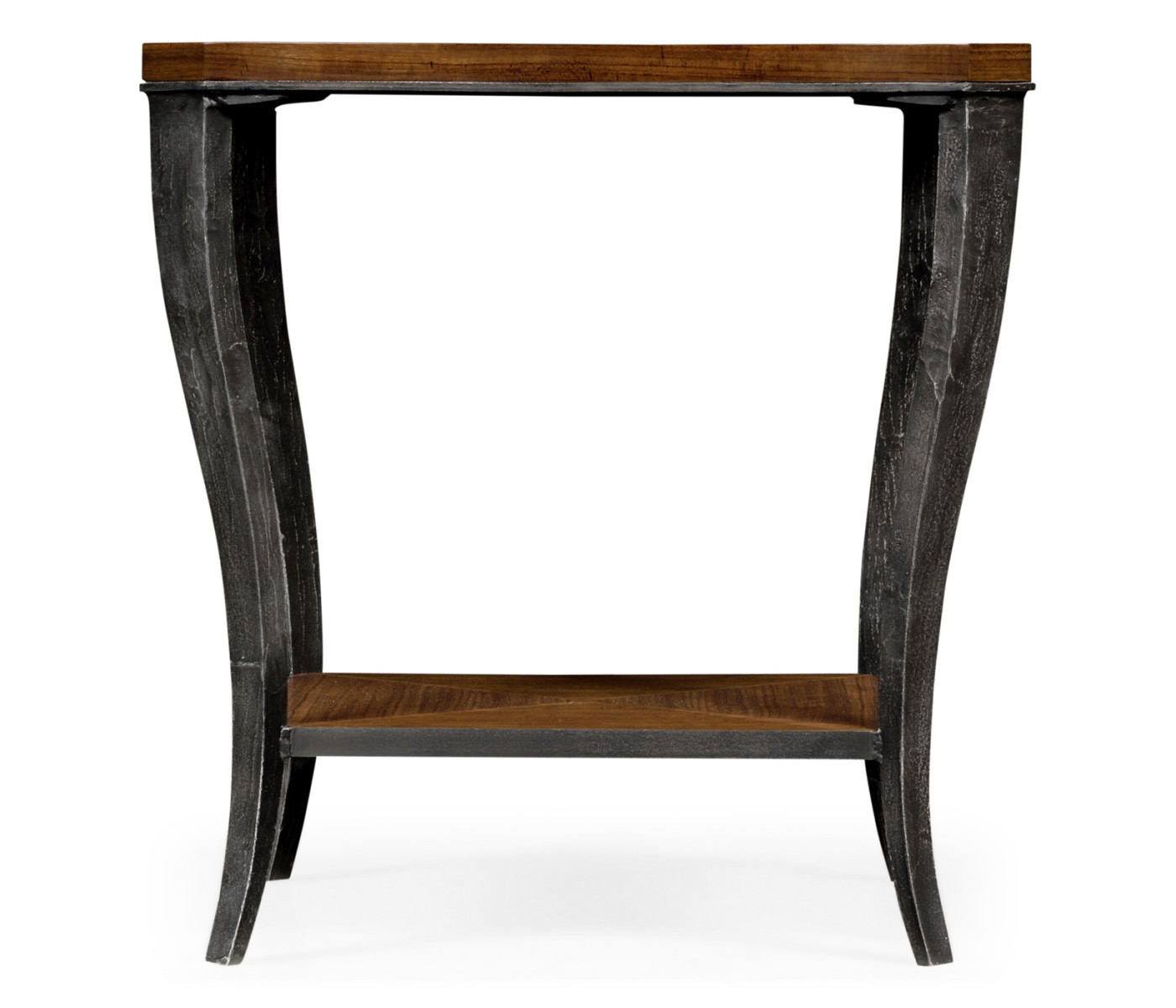 Curved Daniella & Burl Walnut Side Table