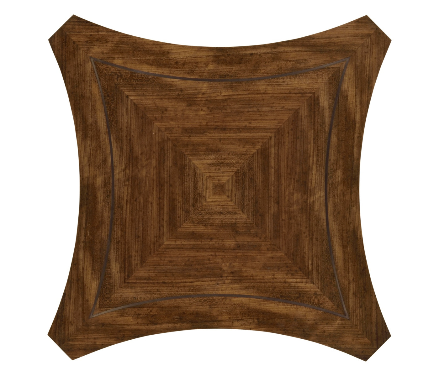 Curved Daniella & Burl Walnut Side Table