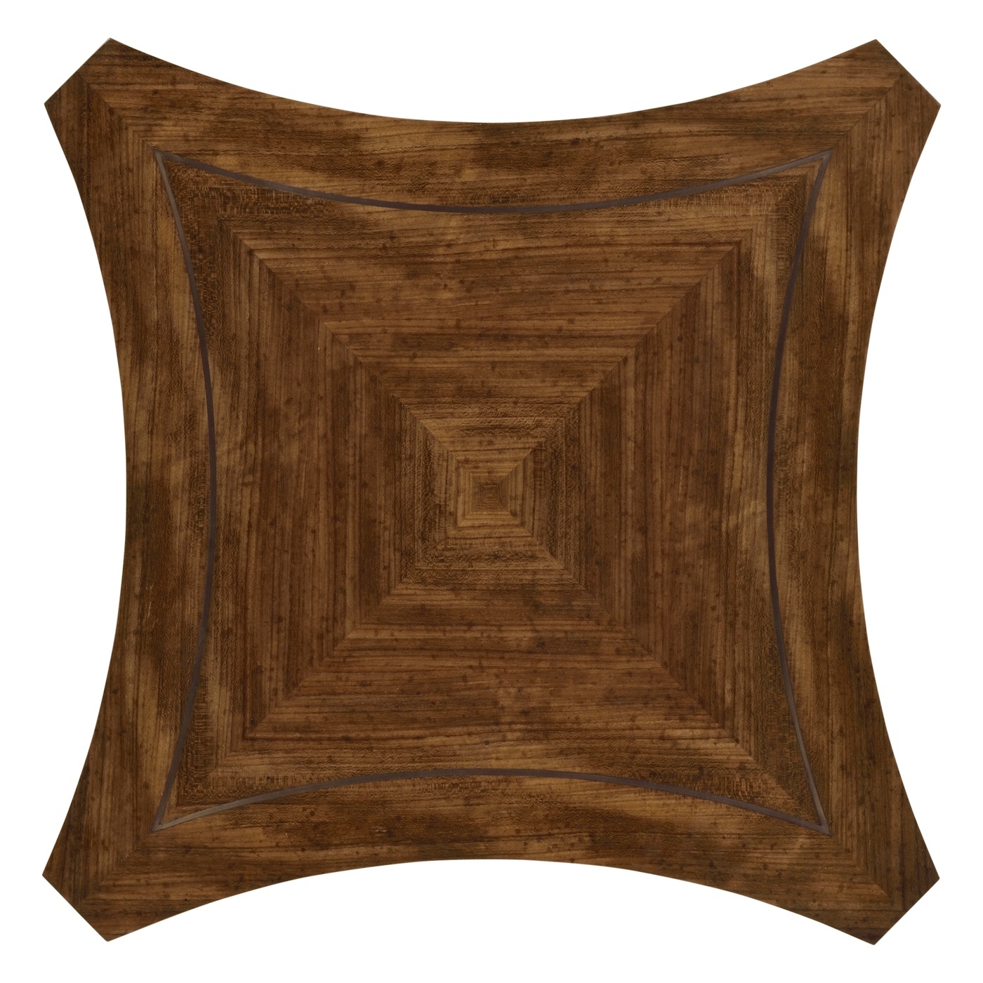 Curved Daniella & Burl Walnut Side Table