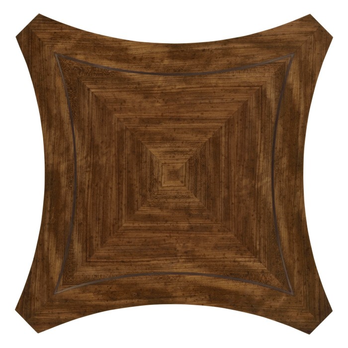 Curved Daniella & Burl Walnut Side Table