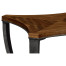 Curved Daniella & Burl Walnut Side Table