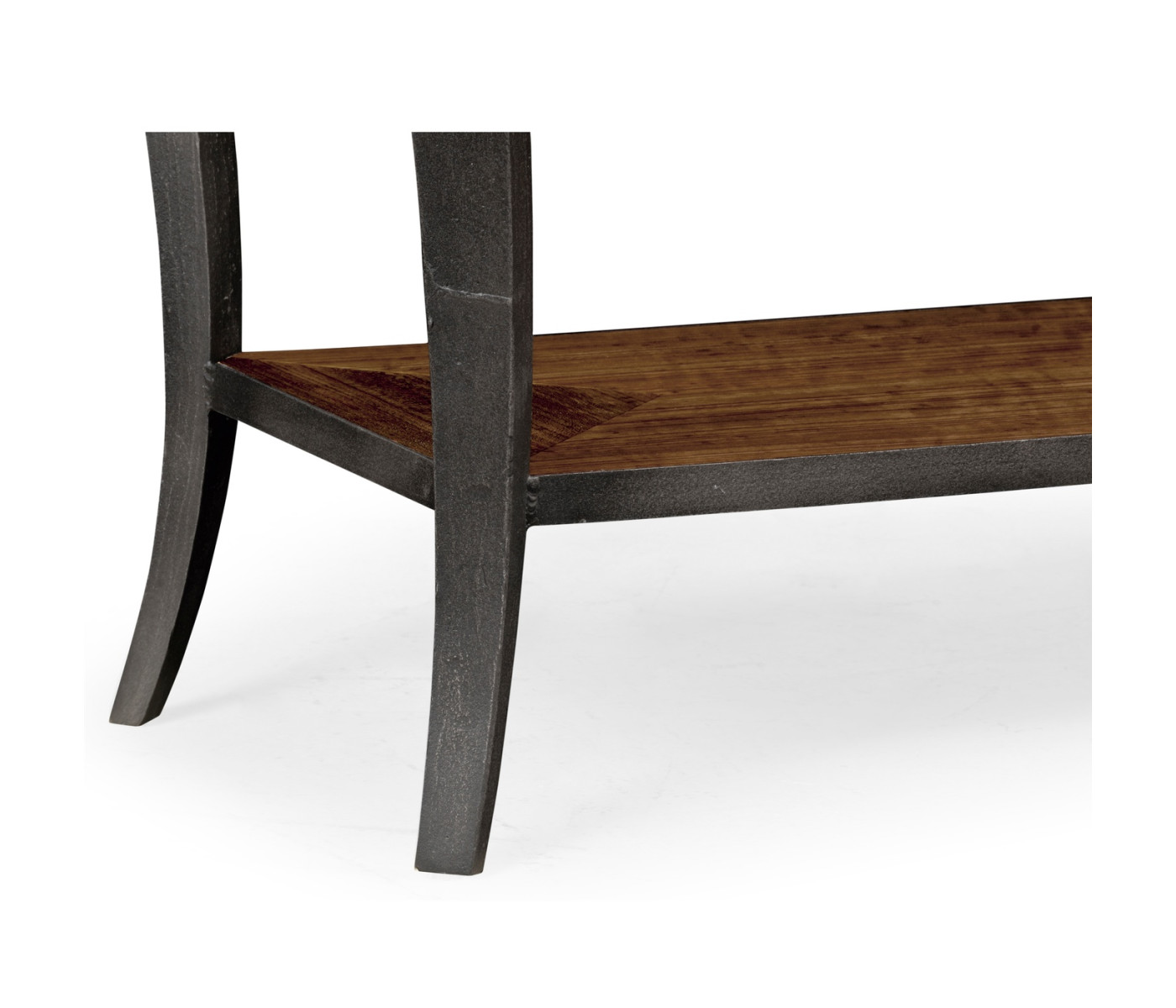 Curved Daniella & Burl Walnut Side Table