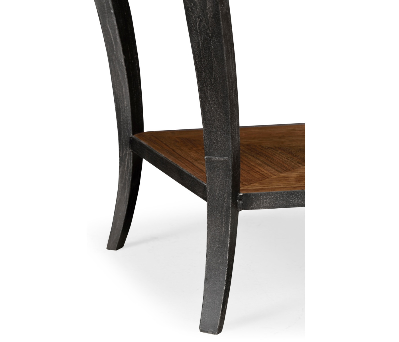 Curved Daniella & Burl Walnut Side Table