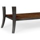 Rectangular Curved Daniella and Burl Walnut Console Table