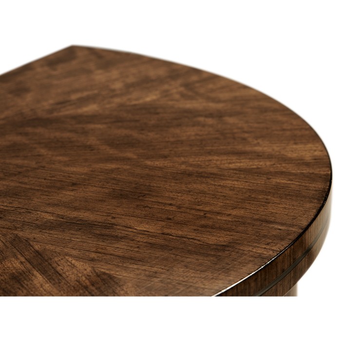 Small Demilune Daniella & Burl Walnut Console Table