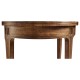 Small Demilune Daniella & Burl Walnut Console Table