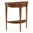 Small Demilune Daniella & Burl Walnut Console Table