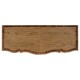 Rectangular Serpentine English Brown Oak Chest of Drawers