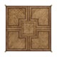 Large Square English Brown Oak Coffee Table