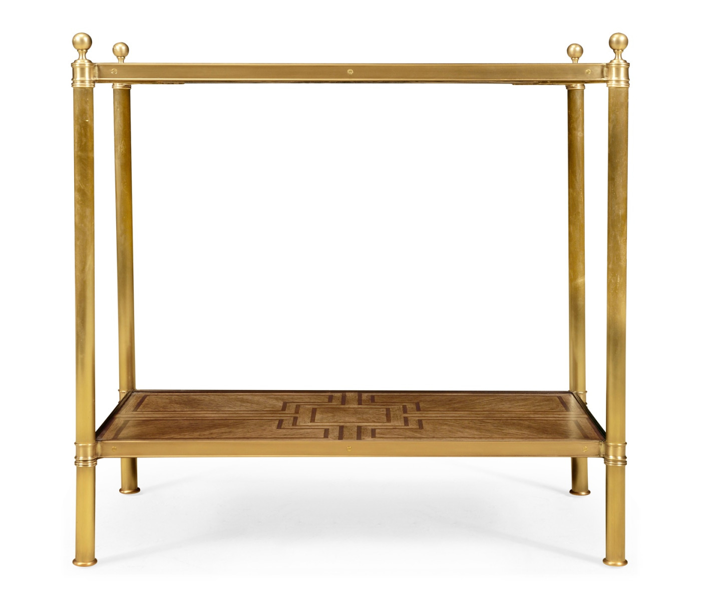 Rectangular English Brown Oak Side Table