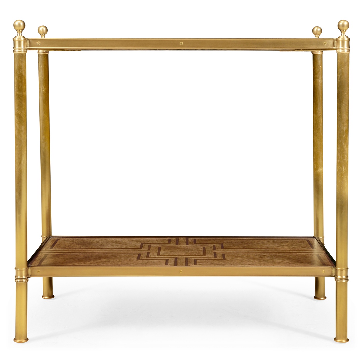 Rectangular English Brown Oak Side Table