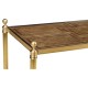 Rectangular English Brown Oak Side Table