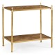 Rectangular English Brown Oak Side Table