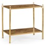 Rectangular English Brown Oak Side Table