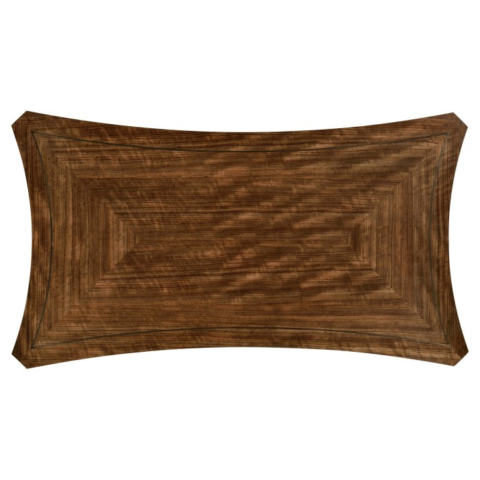 Large Square Curved Daniella & Burl Walnut Coffee Table