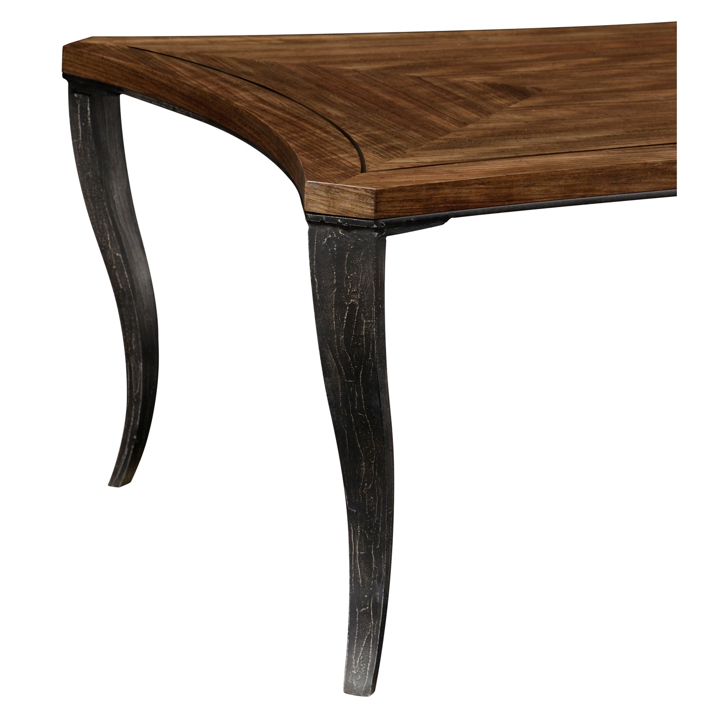 Large Square Curved Daniella & Burl Walnut Coffee Table