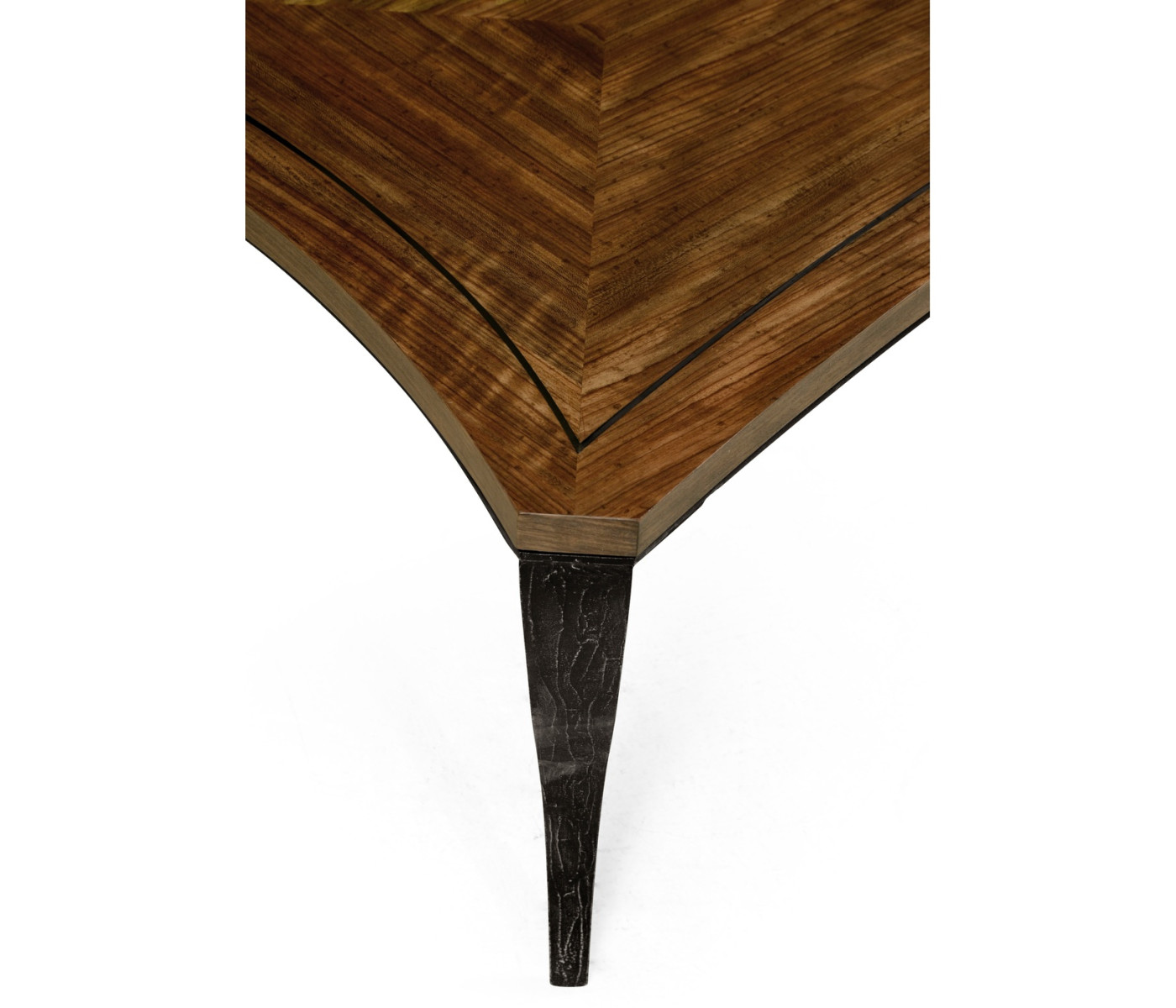Large Square Curved Daniella & Burl Walnut Coffee Table