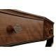 Inward Bow Front Daniella & Burl Walnut Desk