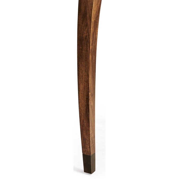 Inward Bow Front Daniella & Burl Walnut Desk