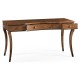 Inward Bow Front Daniella & Burl Walnut Desk