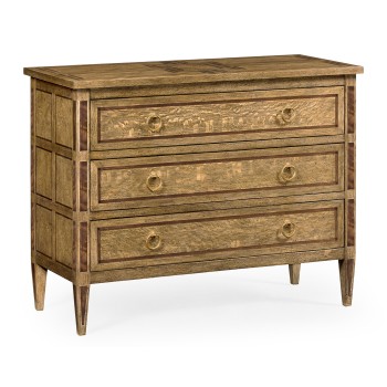 Rectangular English Brown Oak Chest of Drawers