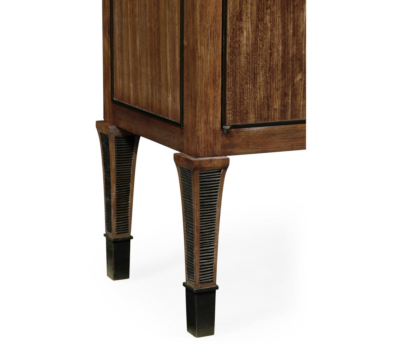 Daniella & Burl Walnut Three-Tier Bookcase