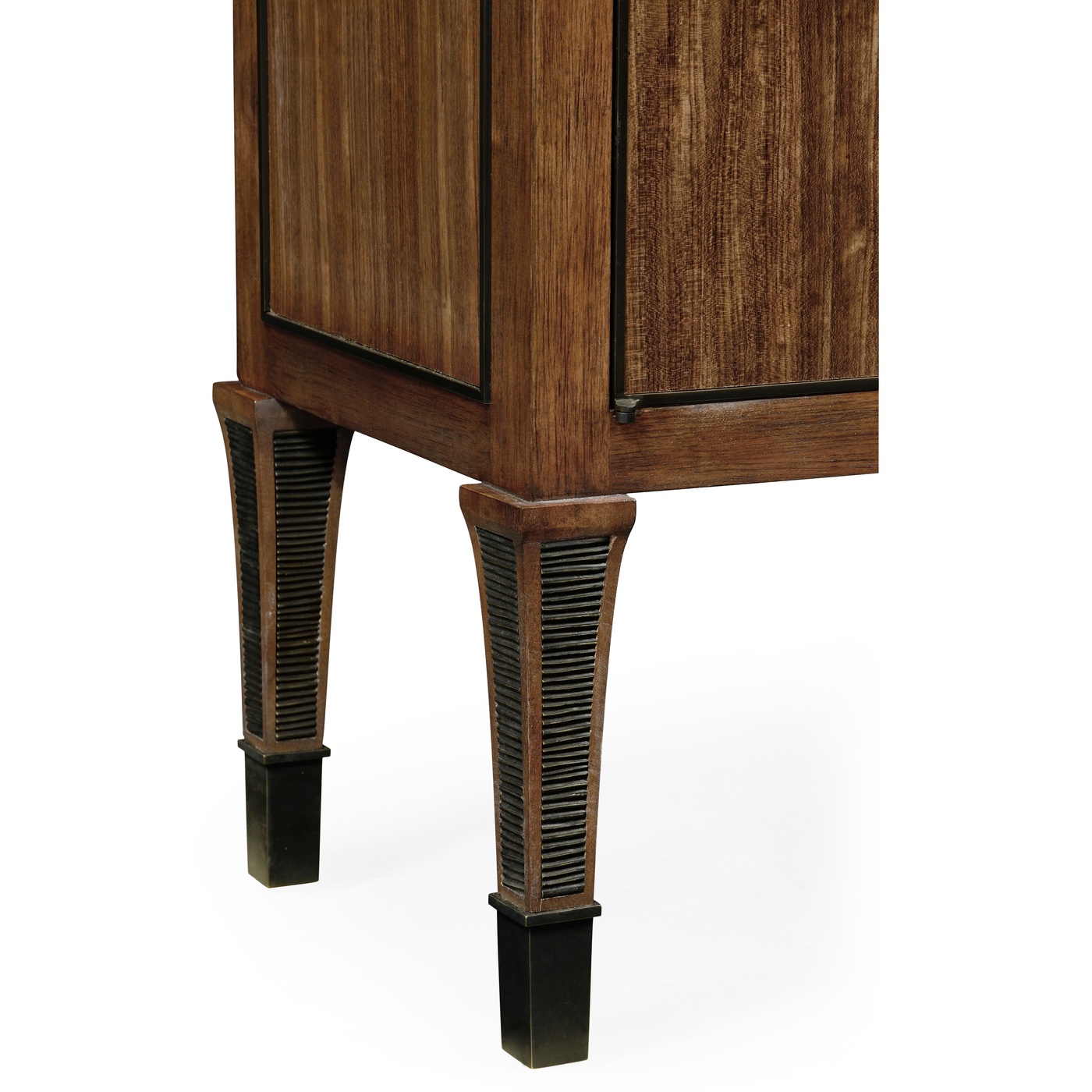 Daniella & Burl Walnut Three-Tier Bookcase