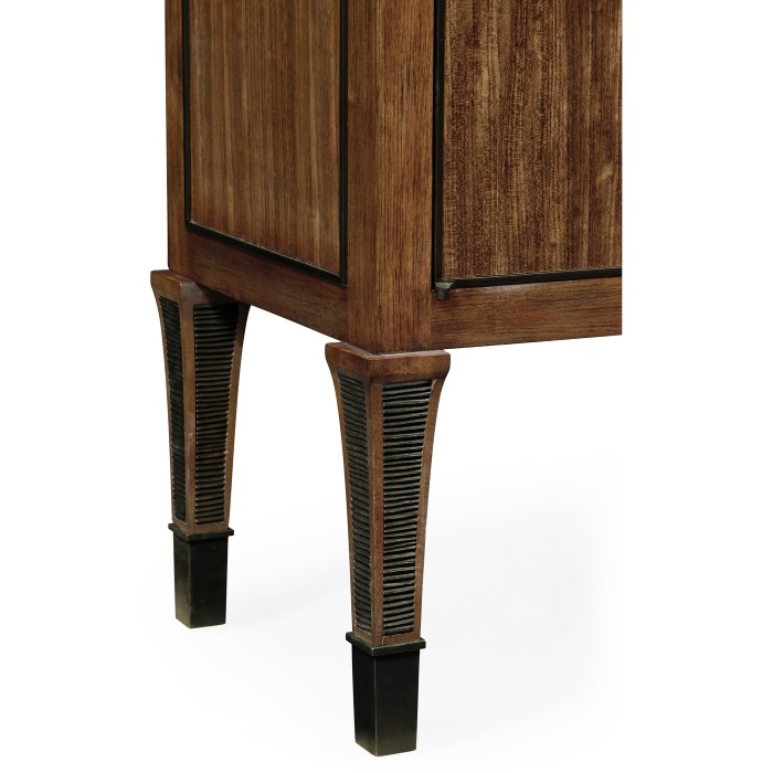 Daniella & Burl Walnut Three-Tier Bookcase