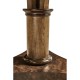Round English Brown Oak Lamp Table