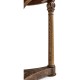 Round English Brown Oak Lamp Table