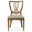Shield Back English Brown Oak Dining Side Chair