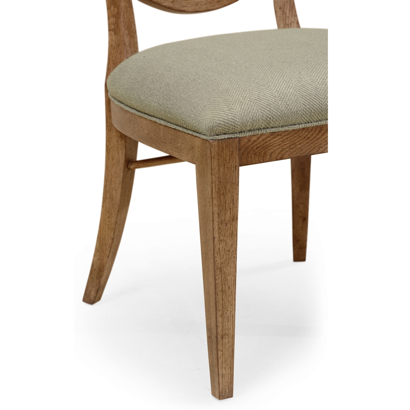Shield Back English Brown Oak Dining Side Chair