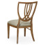Shield Back English Brown Oak Dining Side Chair