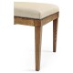 Cut-Out English Brown Oak Dining Side Chair