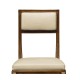 Open Back Bleached Crotch Walnut Dining Chair