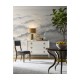 Open Back Bleached Crotch Walnut Dining Chair