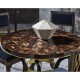 Open Back Bleached Crotch Walnut Dining Chair