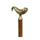 Mahogany Walking Stick with Brass Derby Topper