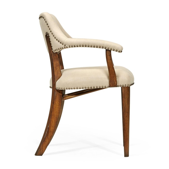 Walnut Library Arm Chair