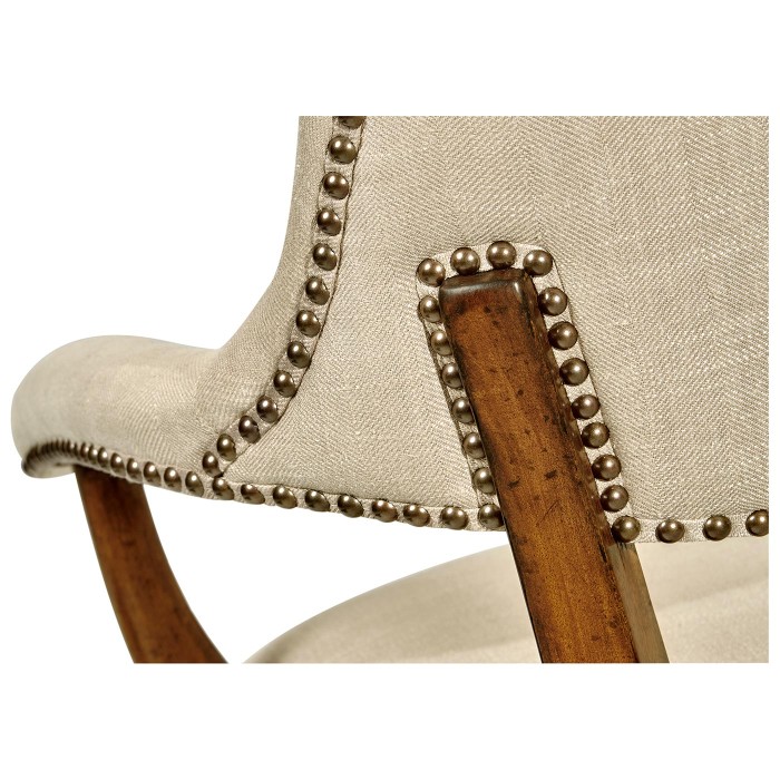 Walnut Library Arm Chair