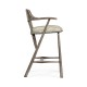 Smokers Style Antique Dark Grey Bar Stool