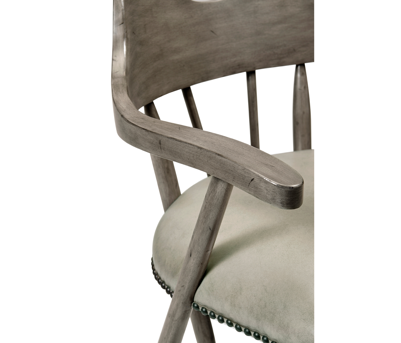Smokers Style Antique Dark Grey Bar Stool