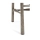 Smokers Style Antique Dark Grey Bar Stool