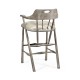Smokers Style Antique Dark Grey Bar Stool