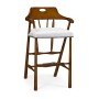 Smokers Style Country Walnut Bar Stool