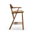 Smokers Style Country Walnut Bar Stool