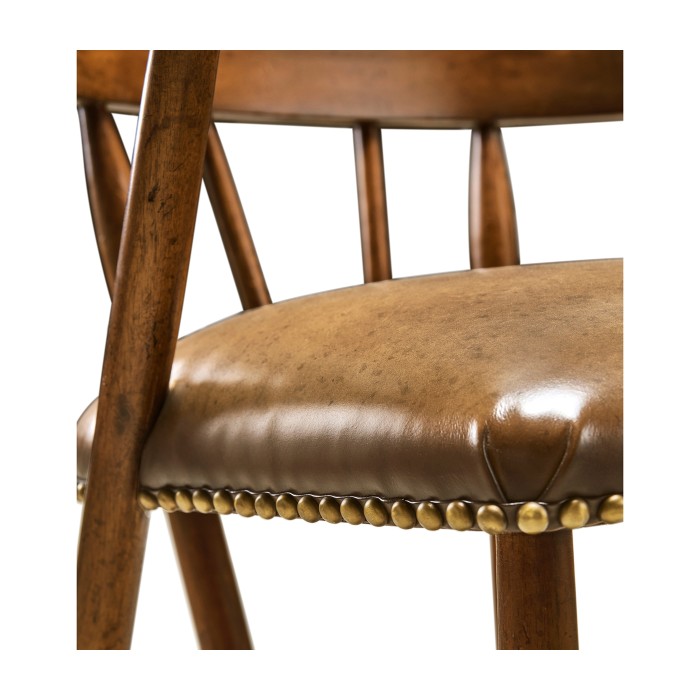 Smokers Style Country Walnut Bar Stool