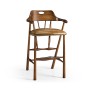 Smokers Style Country Walnut Bar Stool