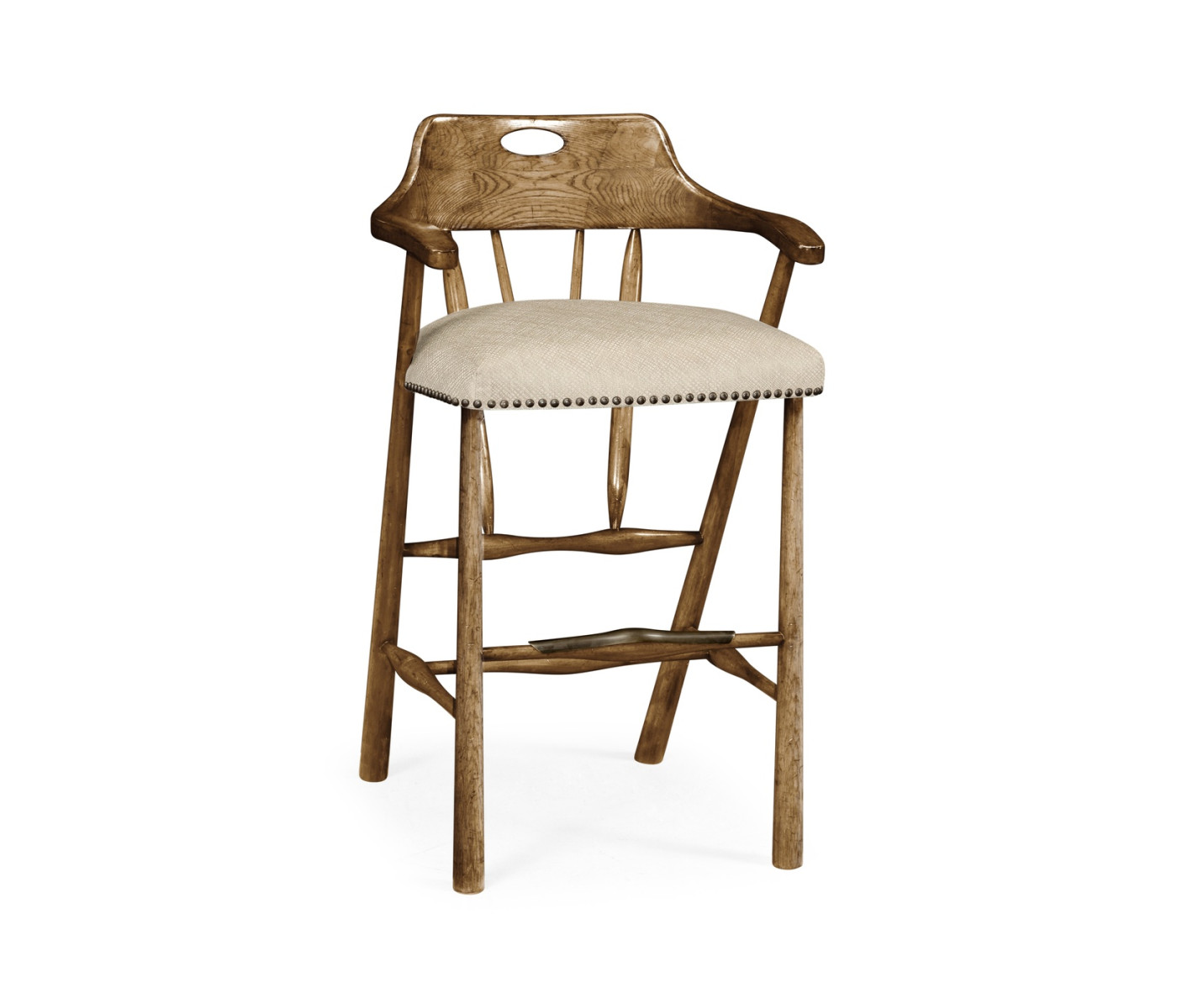 Smokers Style Medium Driftwood Bar Stool Smokers Style Medium Driftwood Bar Stool