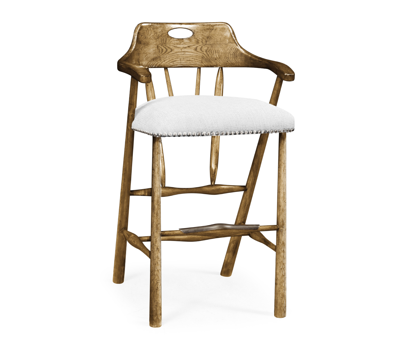 Smokers Style Medium Driftwood Bar Stool